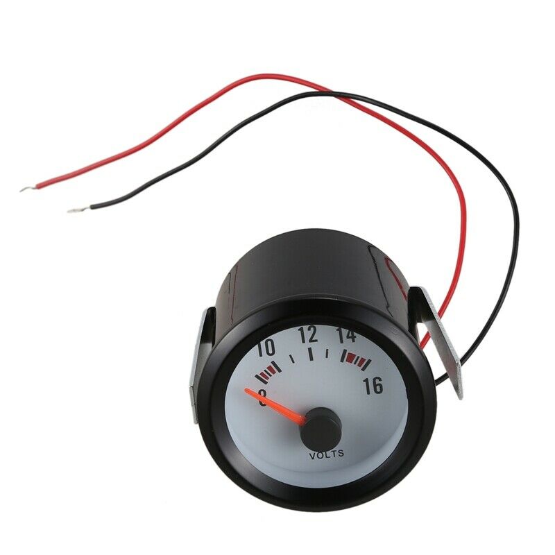 2" 52mm Car Dial Auto Meter 8-16V Voltmenter Pointer Voltage Volt Gauge Blue LI2