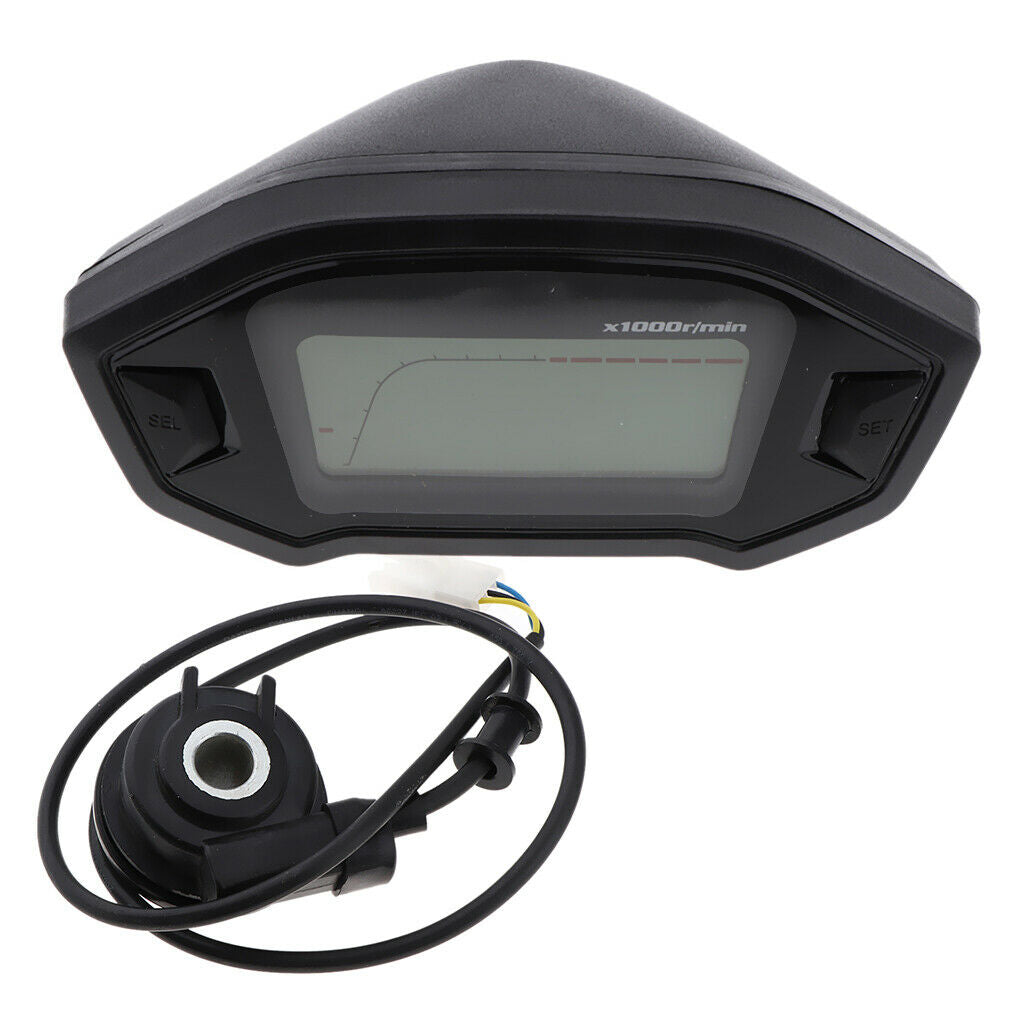 Speedometer Tachometer Gauge ,Universal LCD Backlight Motorcycle Odometer