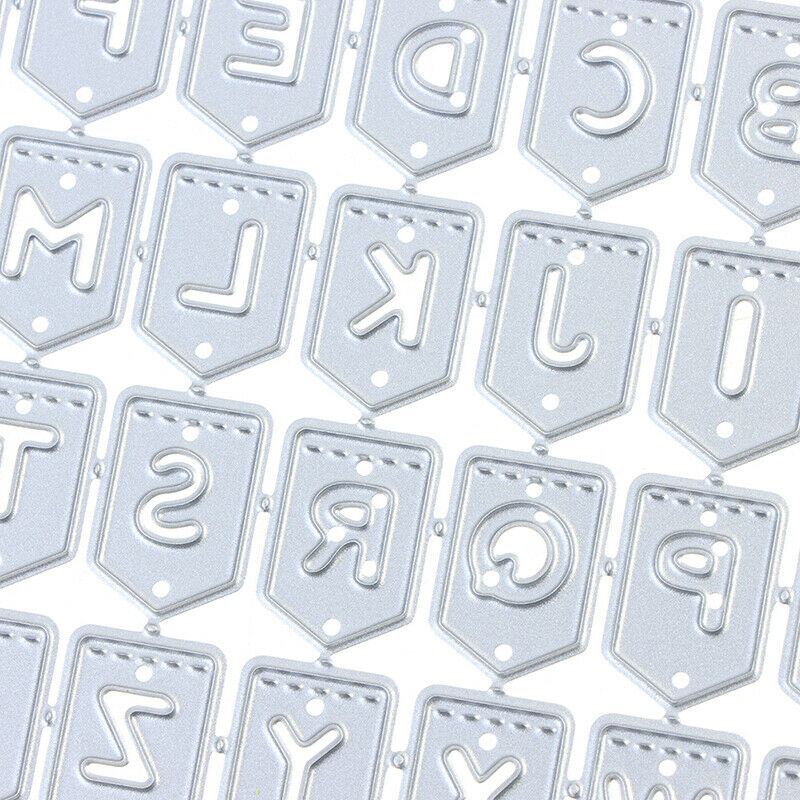 Alphabet Letters Metal Cutting Dies Stencil Scrapbooking Album Stamp Pape.l8