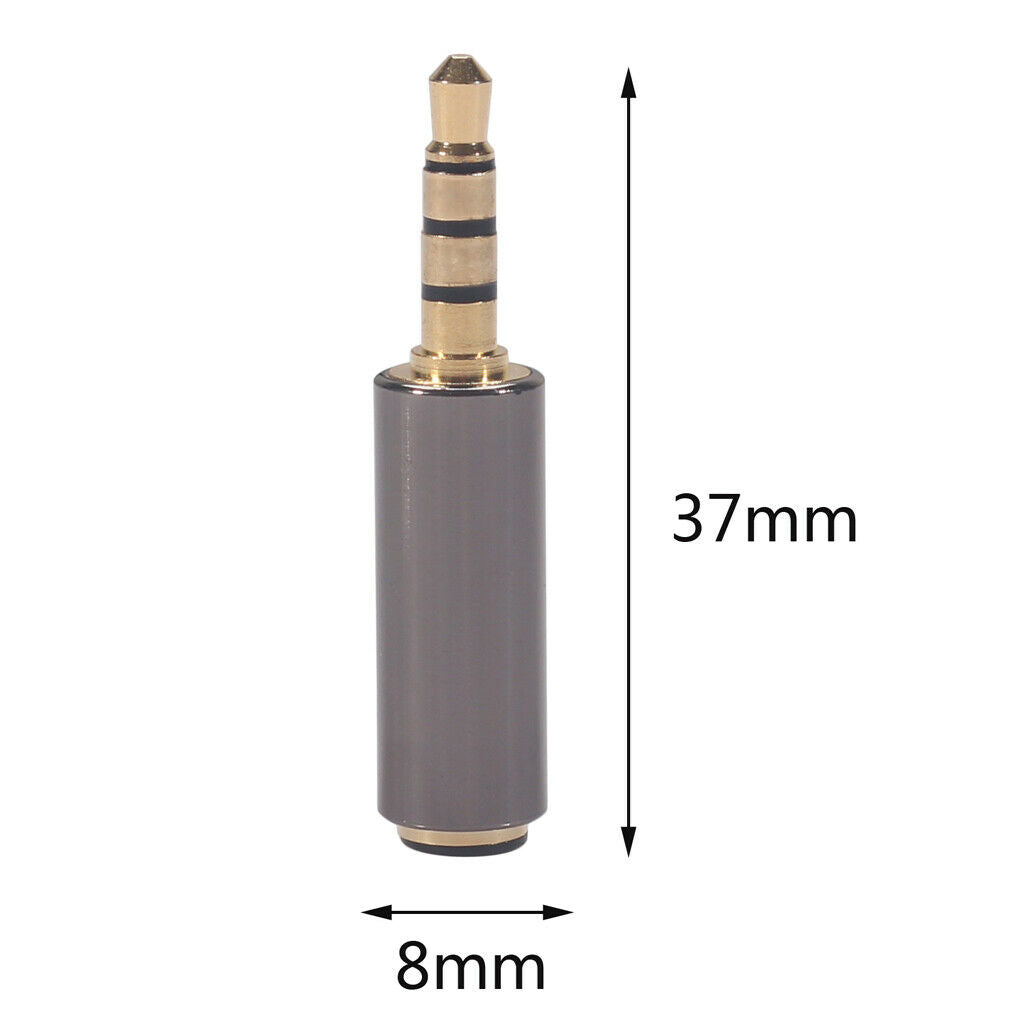 5Pcs 3.5mm Male to Female OMTP to CTIA Earphone Adapter for Microphone