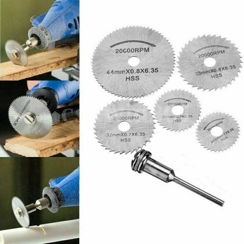 Circular Saw Disc Set Dremel Accessory Drill Rotary Tool Wood Cutting Blade