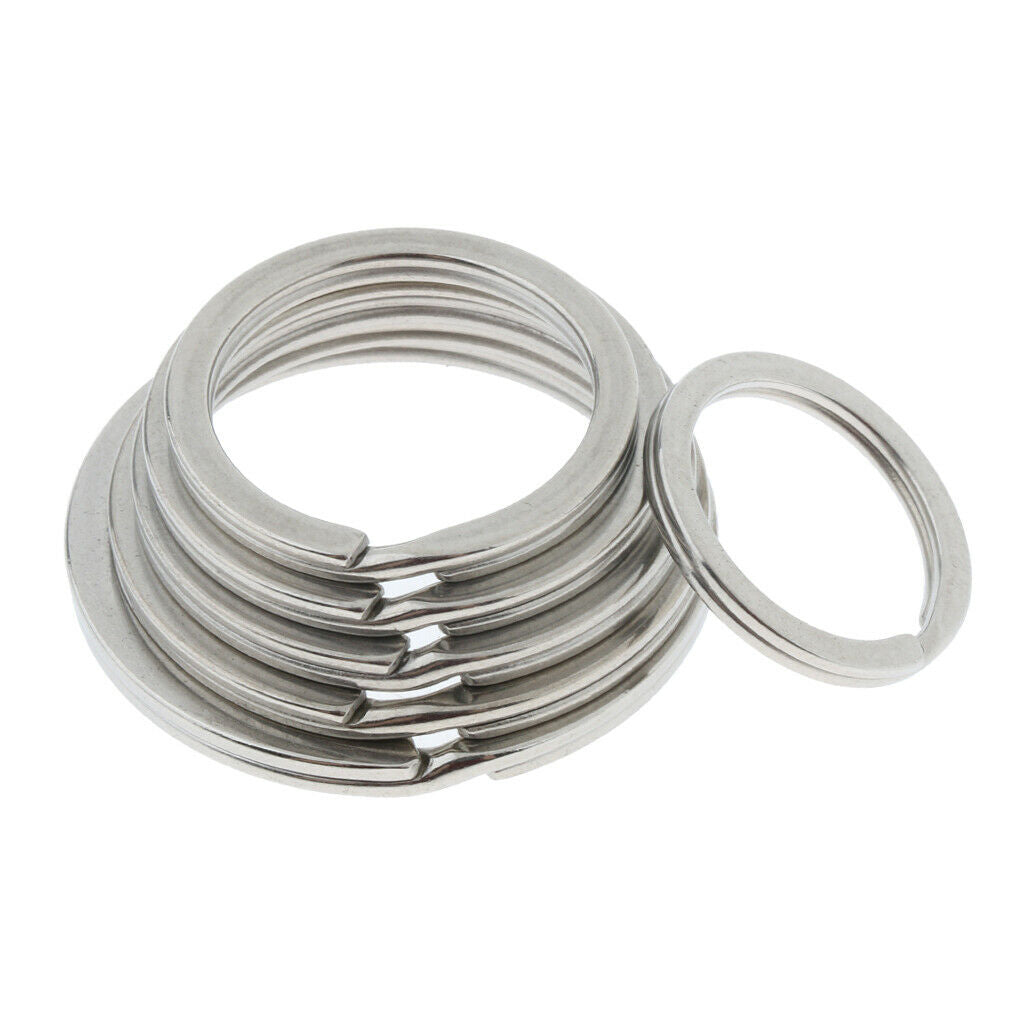 20pcs Key Ring 20mm 35mm Swimming Yachting Key Chain Split Keyring Lot DIY