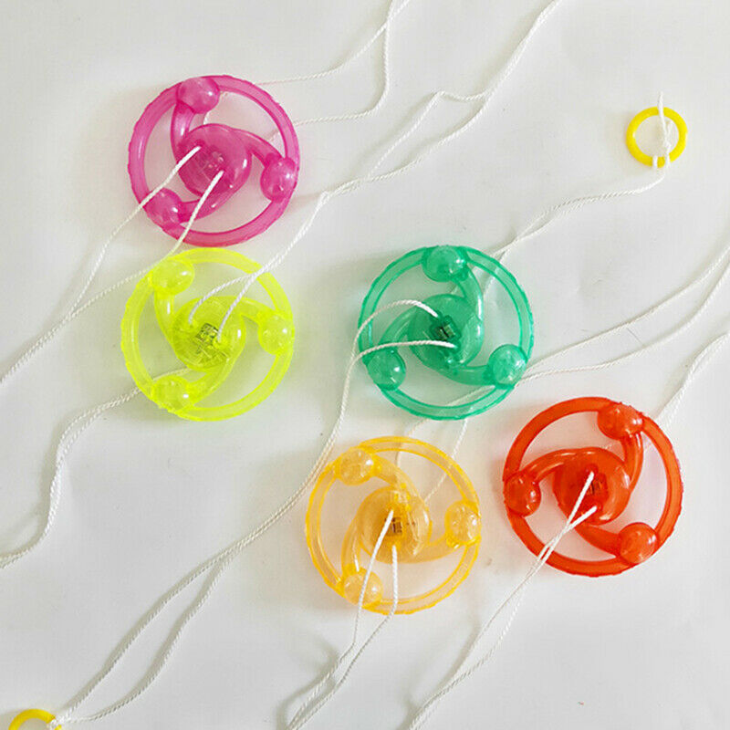Flash Pull Line Wheel Glow Flywheel Whistle Creative Classic Toys Children GBDA
