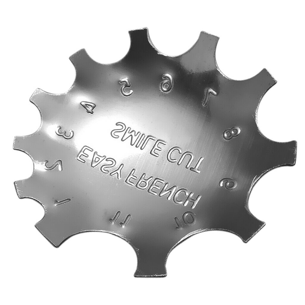4x Stainless Steel Smile Line Trimmer French Nail Art Trimming Stencil Forms