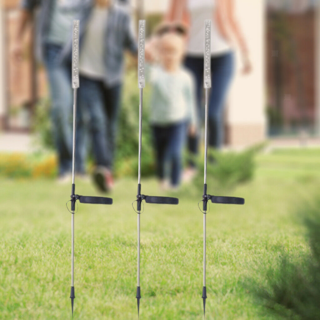3pcs Solar Reed Lamp Bubble Stick Lamp Garden Stake Garden Ornament for Lawn
