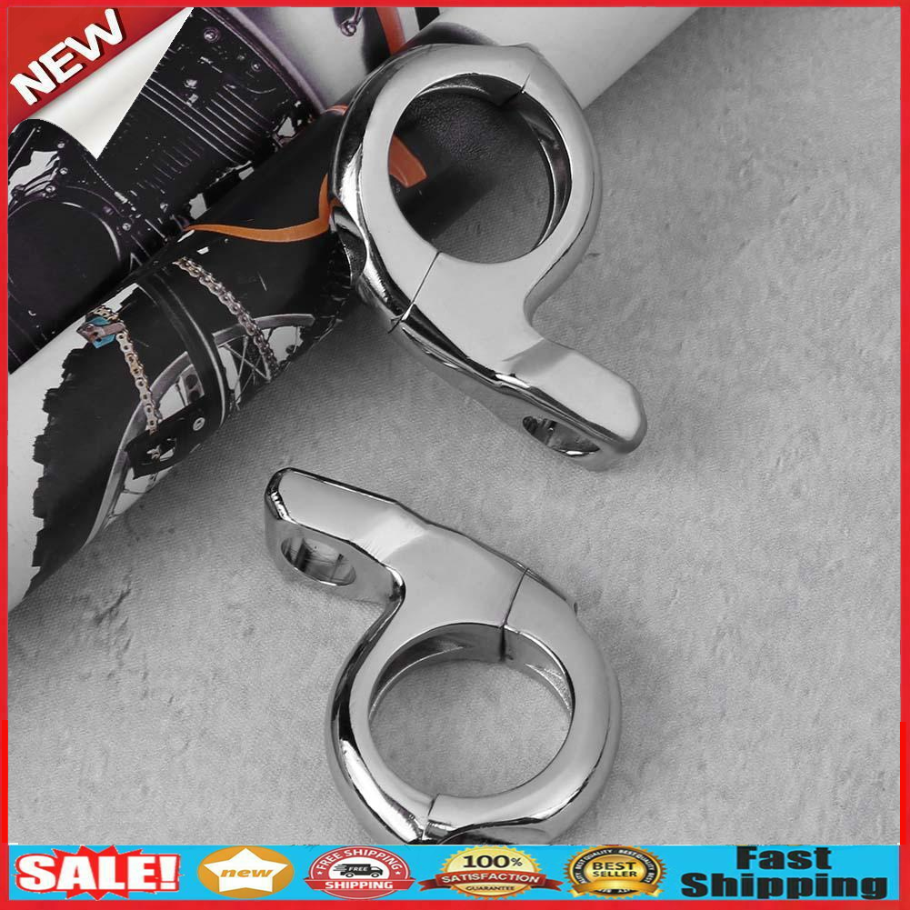 2pcs 10mm/8mm Handlebar Mirror Turn Signal Adapter Clamps for ATV Dirt Bike @