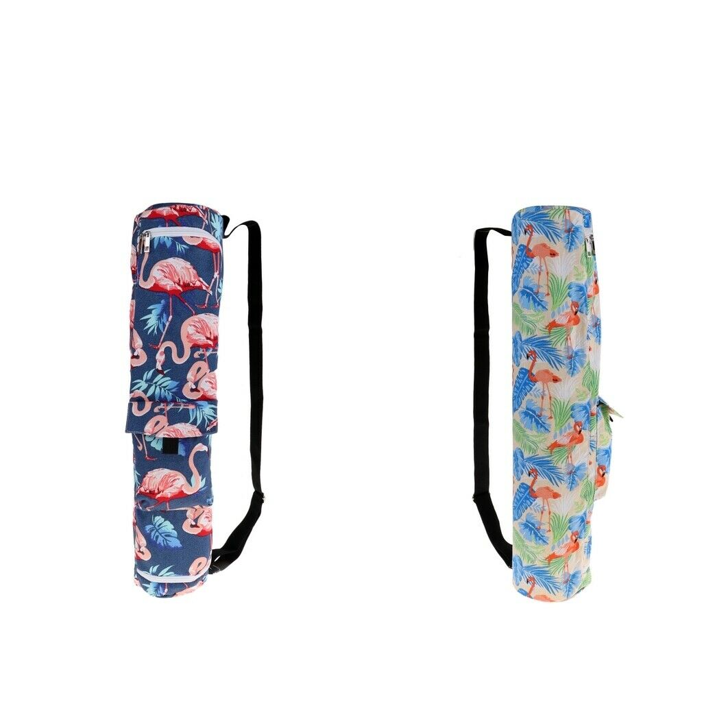 2pcs/set Durable Canvas Sports Yoga Mat Carrier Bag for Pilates Workout Mats
