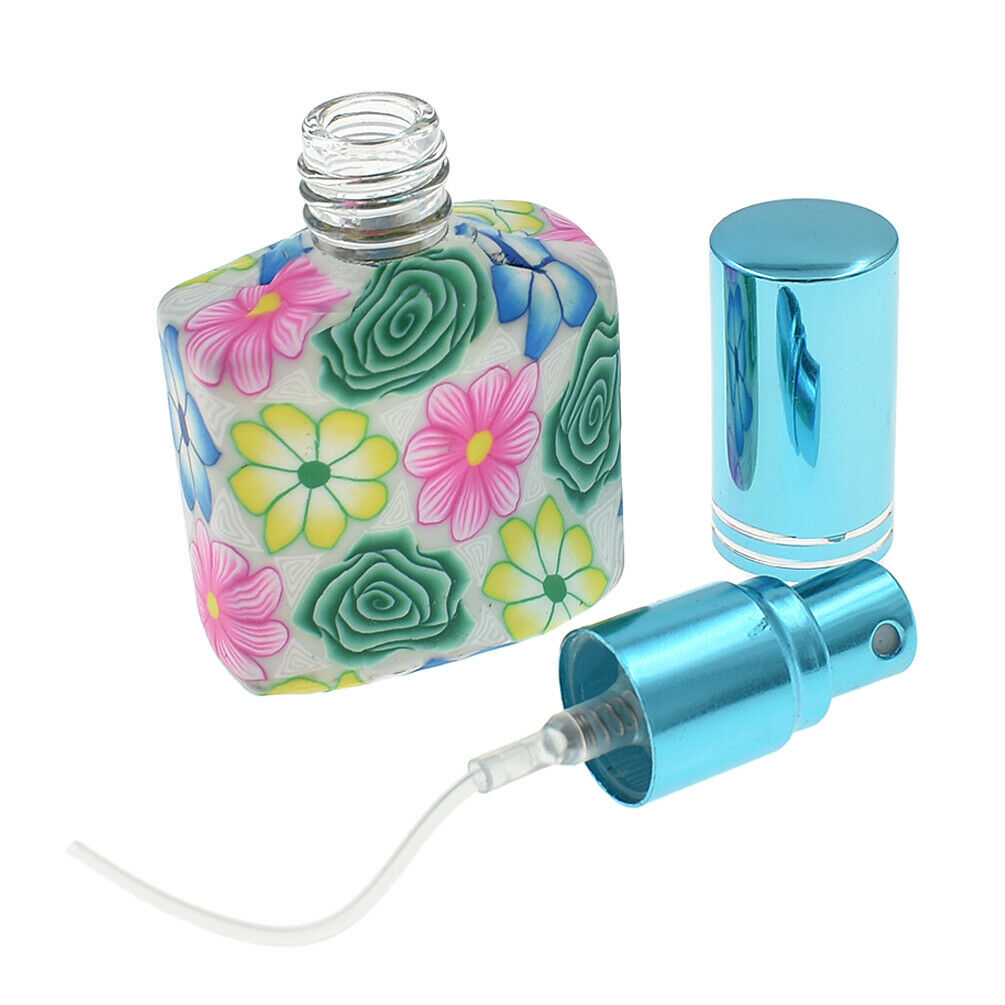 Portable Empty Glass Perfume Bottle Polymer Clay Spray Bottle Random 15ml 1pc