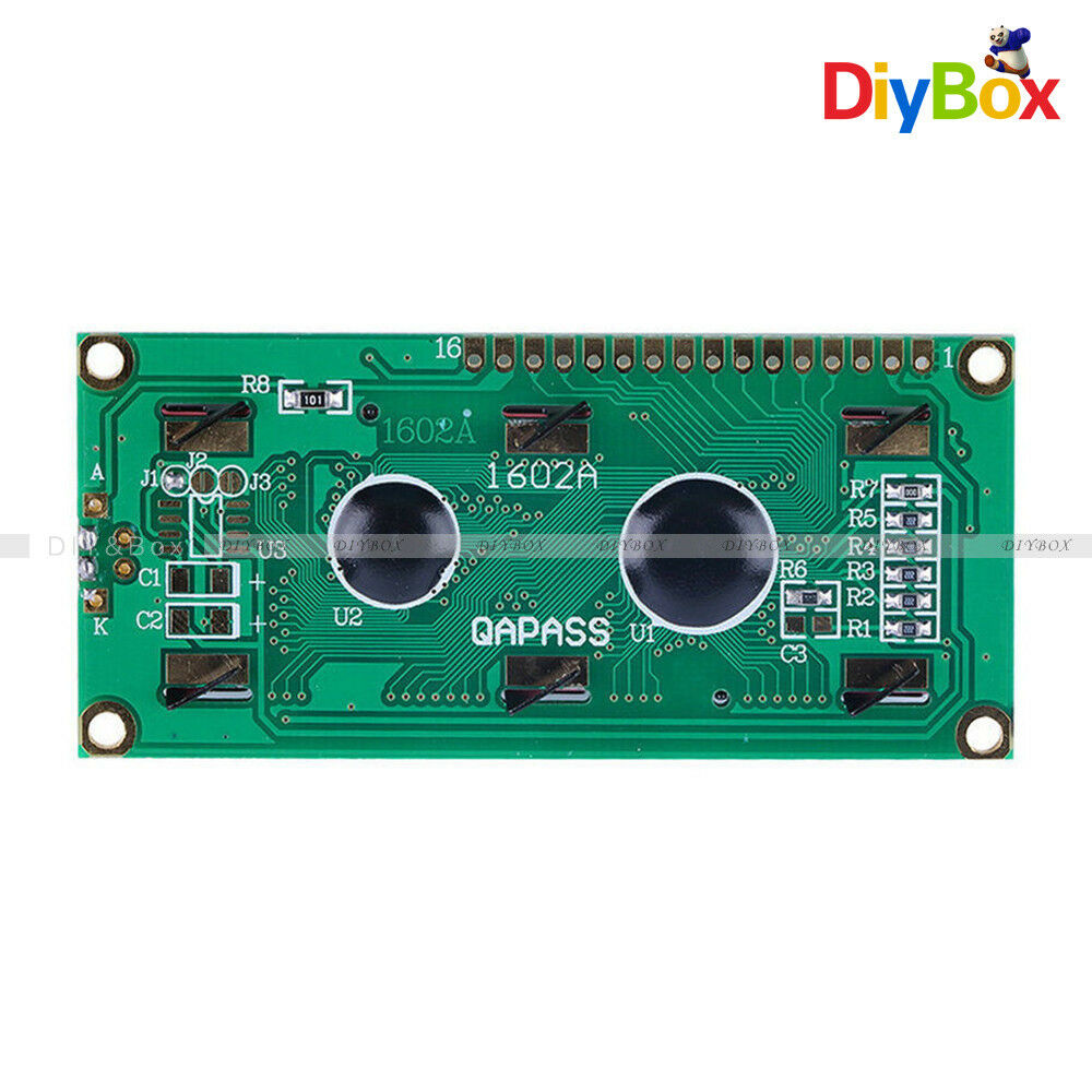 Blue Backlight LCD1602 3.3V 16X2 Lines White Character LCD 1602A F Raspberry Pi