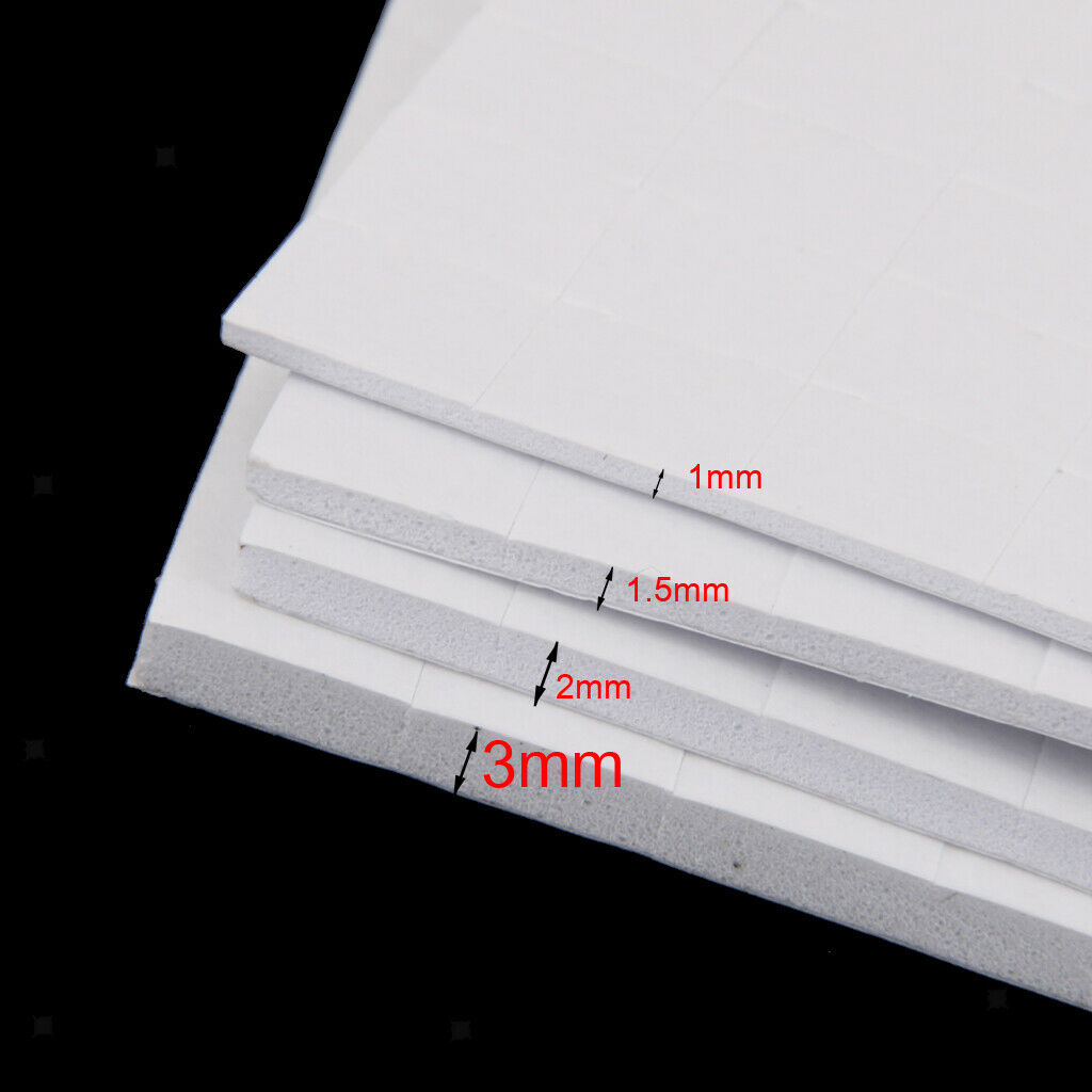 400Pcs Double Sided Foam Sticky Pads Adhesive Fixers Art Craft Scrapbooking