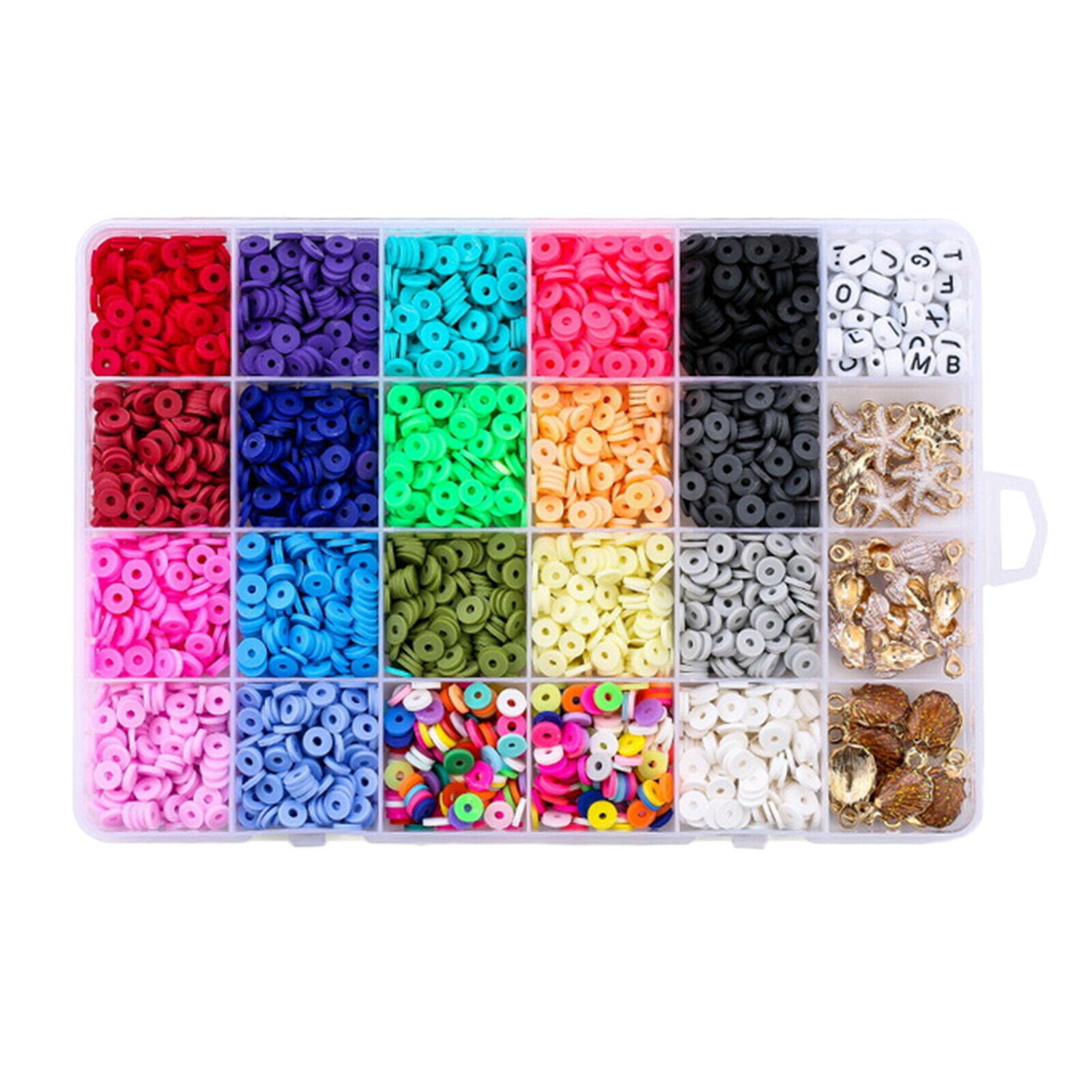 Clay Beads Beads DIY Jewelry Earring Beading Craft Accessories 24 Grid