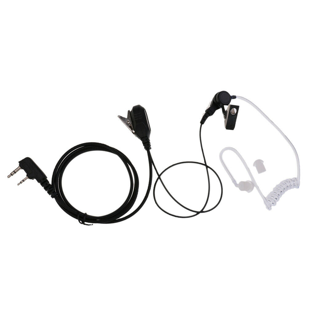 Covert Acoustic Tube Earpiece PTT Throat MIC For Kenwood Baofeng 888S UV-5RA
