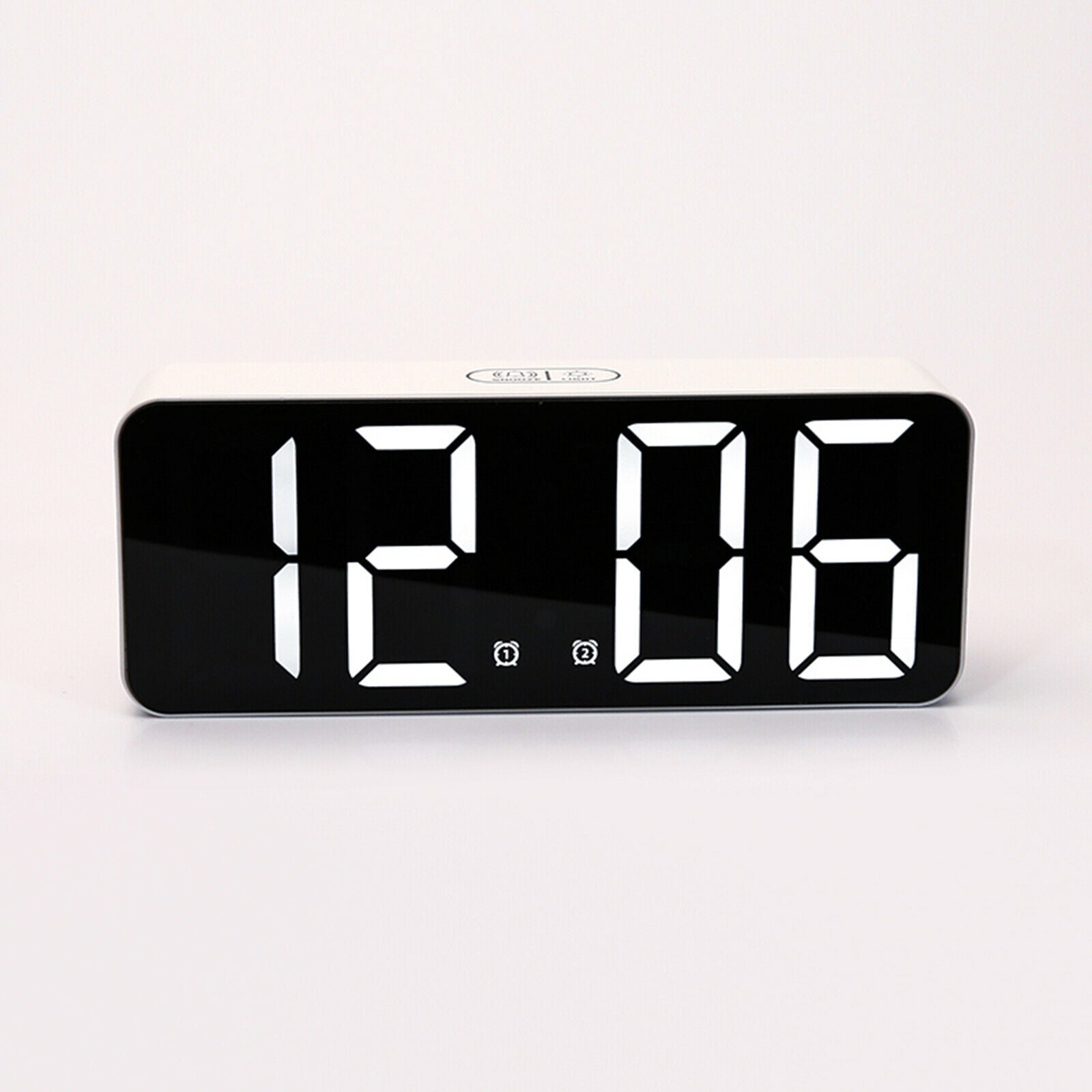 Clock Display LED Desk Alarm Clocks Snooze Temperature Living Room Kitchen