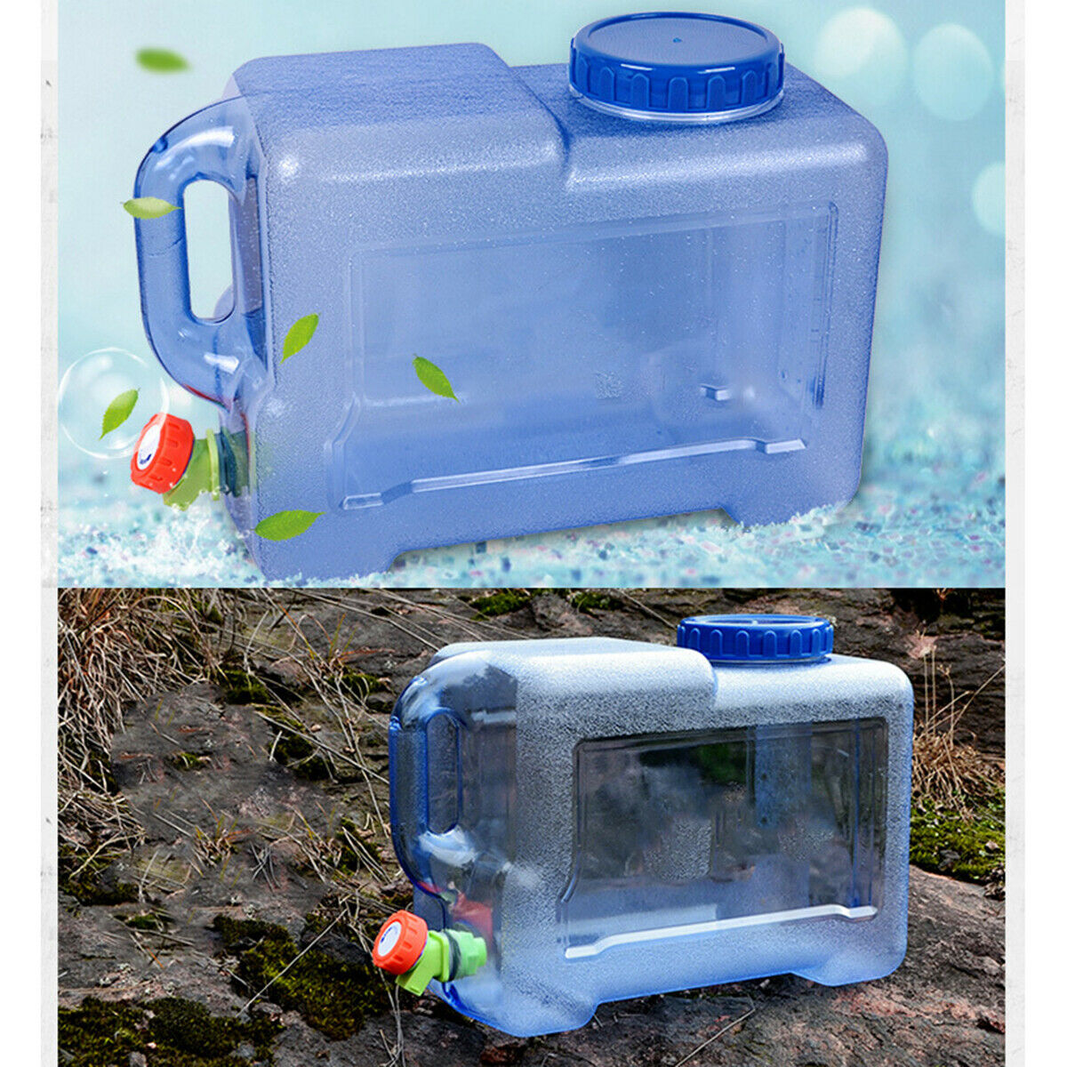 Water Carrier Storage Container Camping Hiking Climbing Travel 12L with Spigot