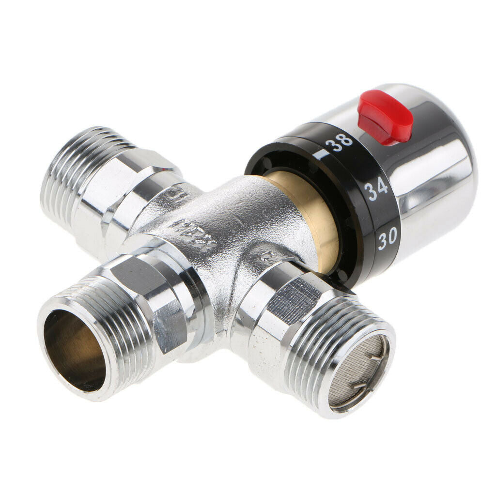 3-way Thermostatic Mixing Valve Solar Water Heater Mixer Valve DN20 G3/4
