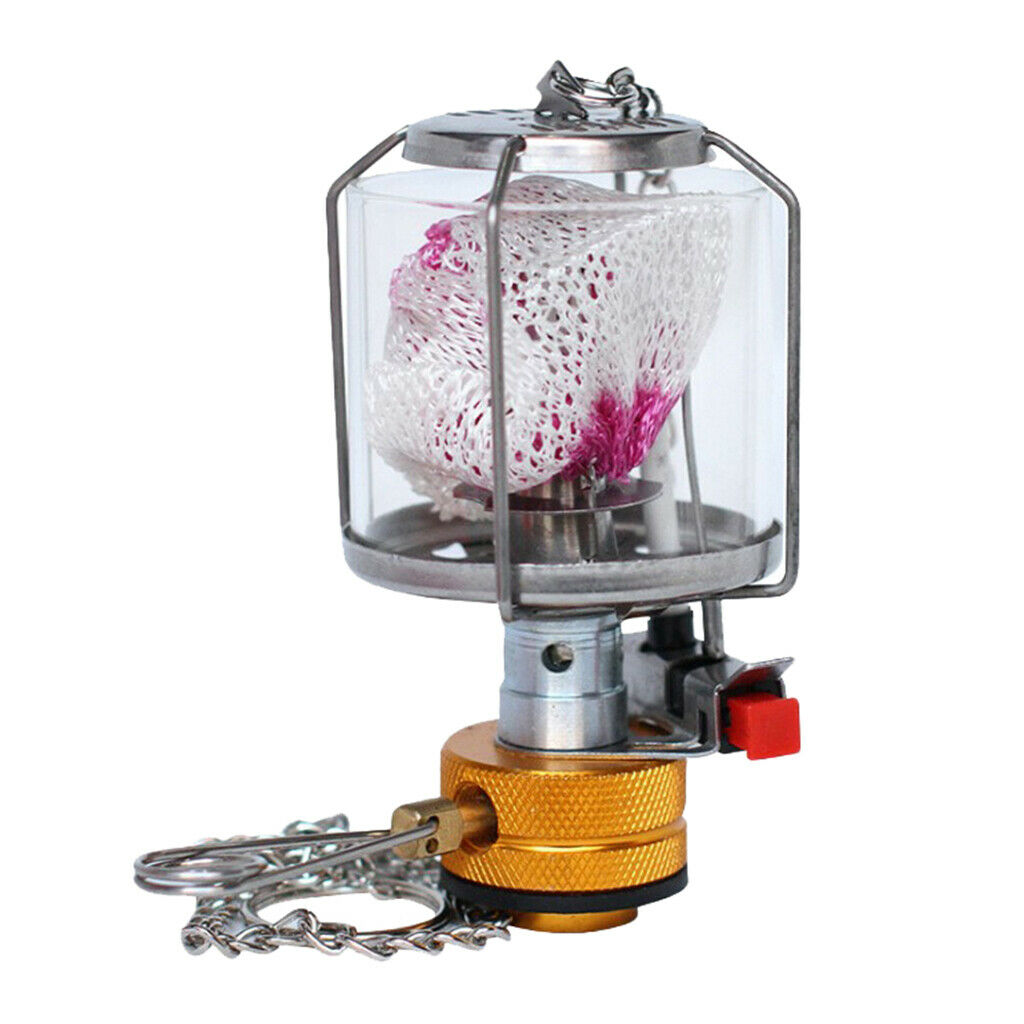 Gas Lantern Portable Fuel Lamp Fishing Butane 10 MantlesPicnic Compact Chain