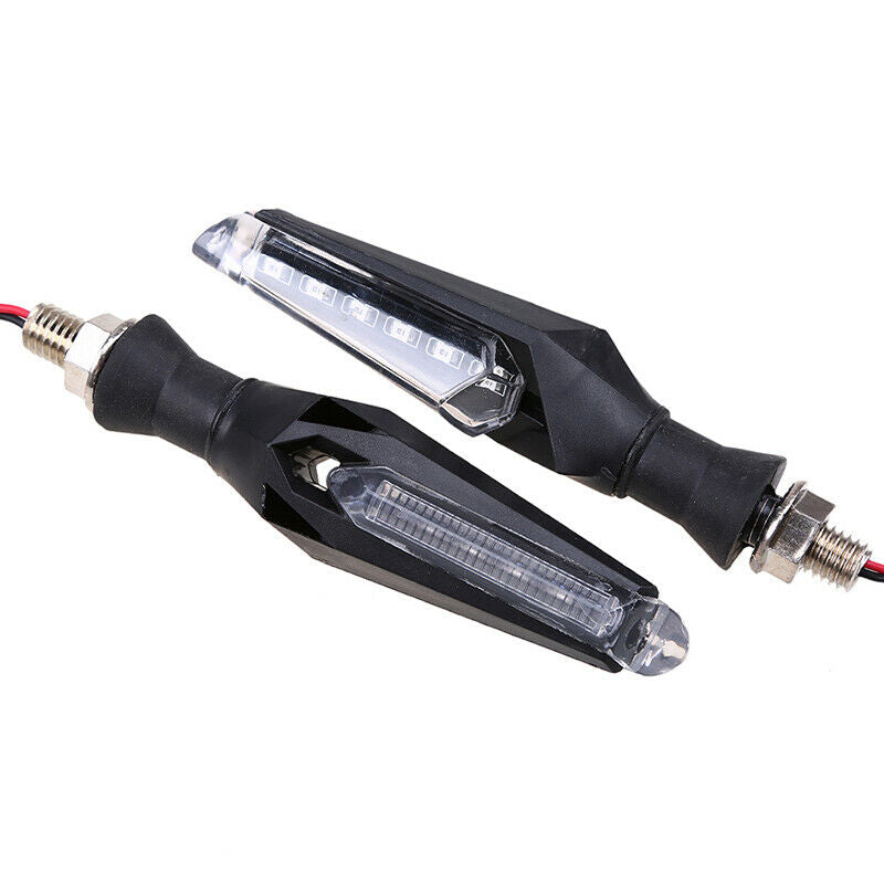LED Turn Signal Indicator Light 10mm Mounting Bolt Lamp Motorcycle Universal Fit