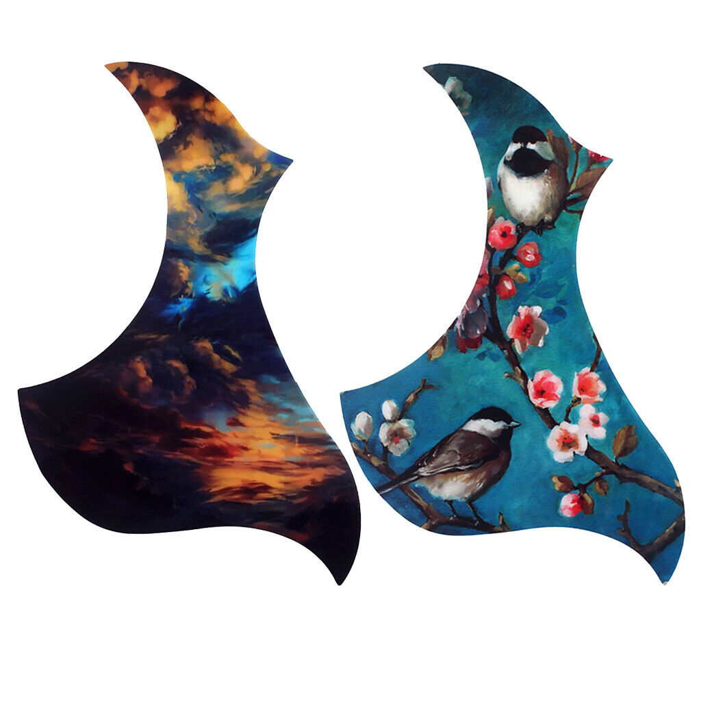 Folk Acoustic Guitar Pickguard Self-adhesive Scratch Plate Replacement Accs