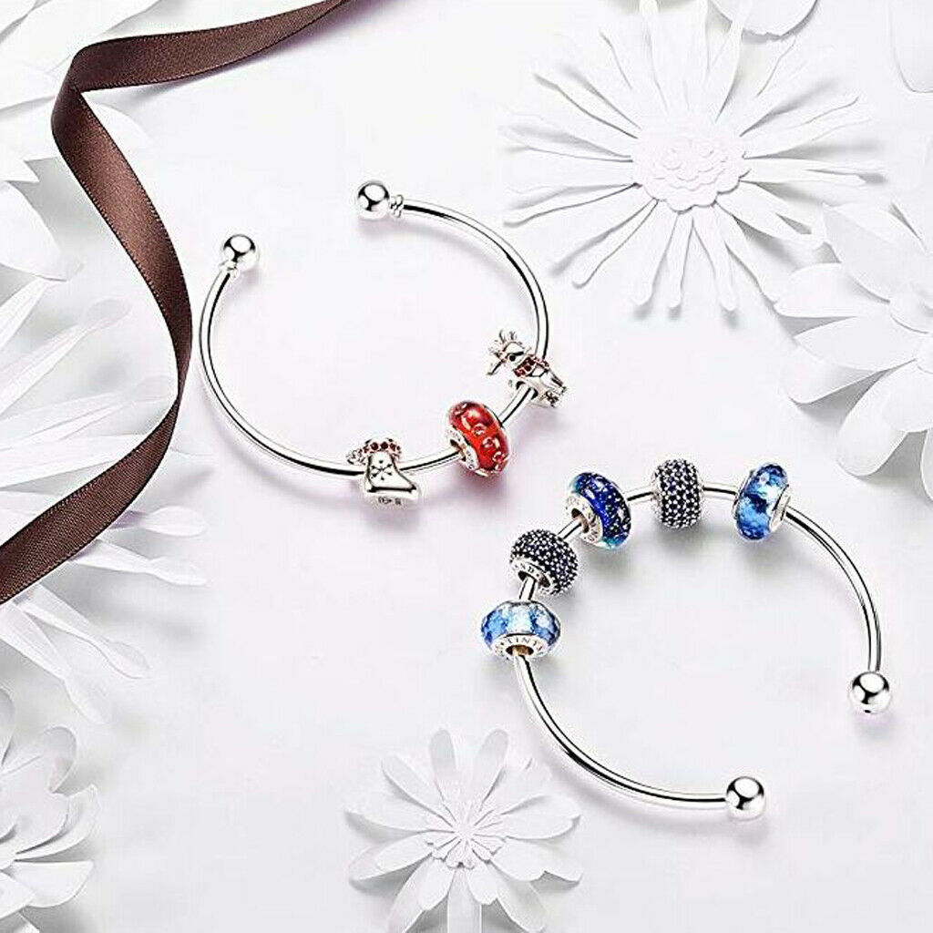 Ball Closure Adjustable Wire Blank Bracelet Expandable Bangle Jewelry Making DIY