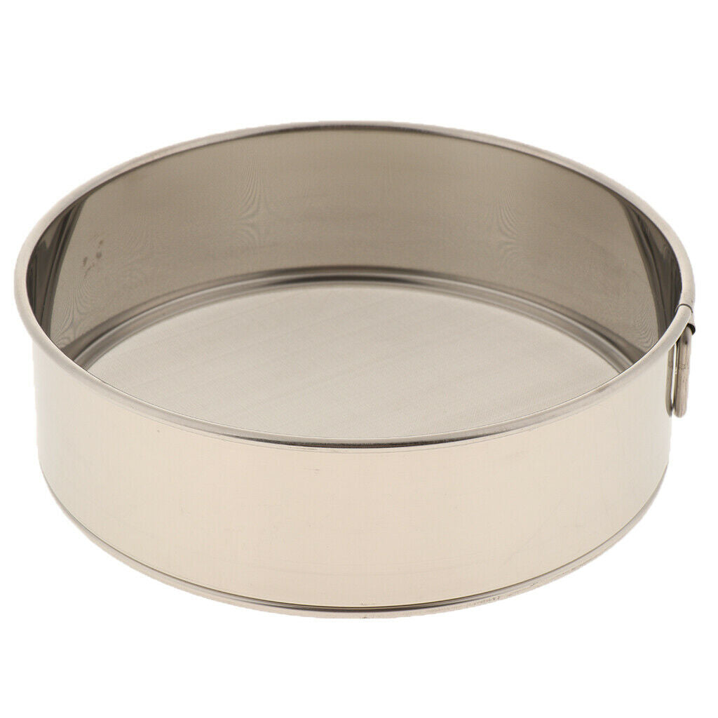 Fine-meshed kitchen sieve Round flour sieve Light strainer made of stainless