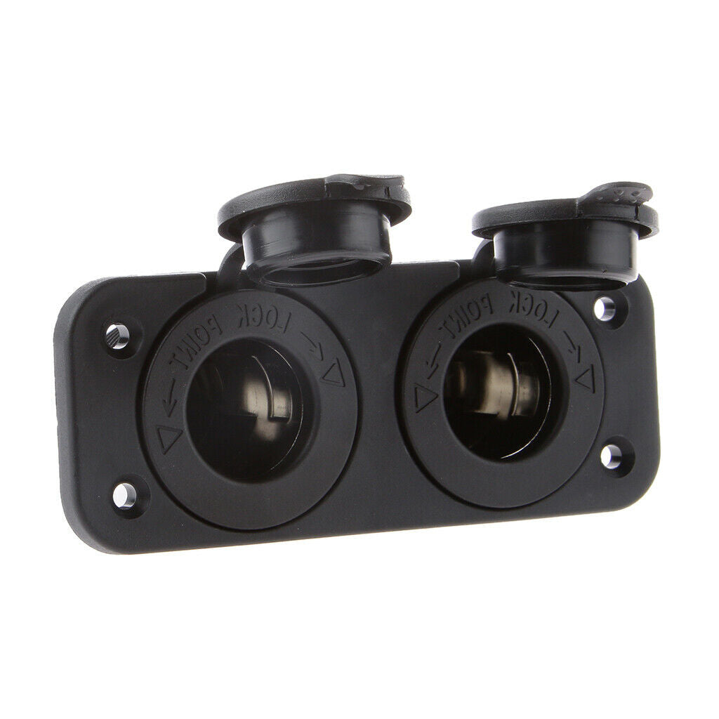 2-way Waterproof  Lighter Auxiliary Power Socket Car Motorbike