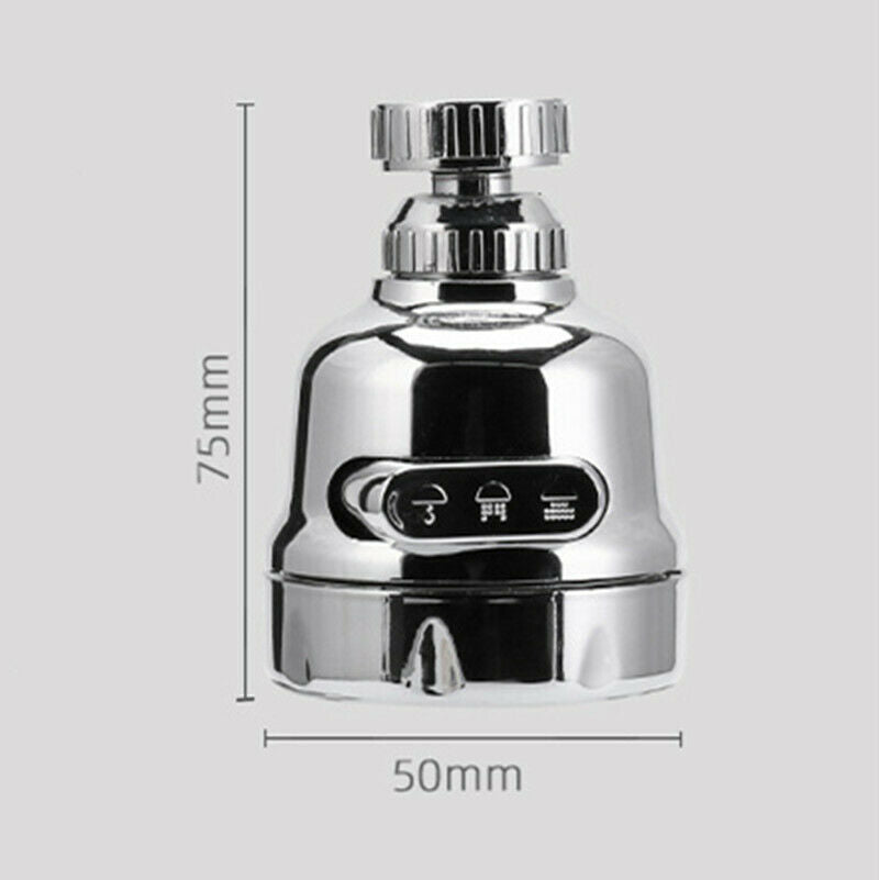 Rotatable Faucet Sprayer Head Anti Splash Tap Booster Shower Water Saving