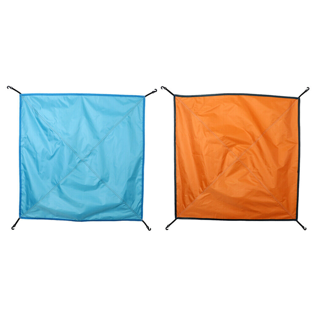 2pcs Portable Foldable Waterproof Tent Canvas Rain Cover for Camping - 81 X 81cm