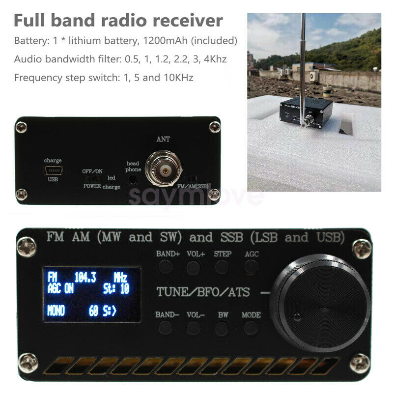 SI4732 All Band Radio Receiver FM AM (MW & SW) SSB (LSB & USB) Ham Radio