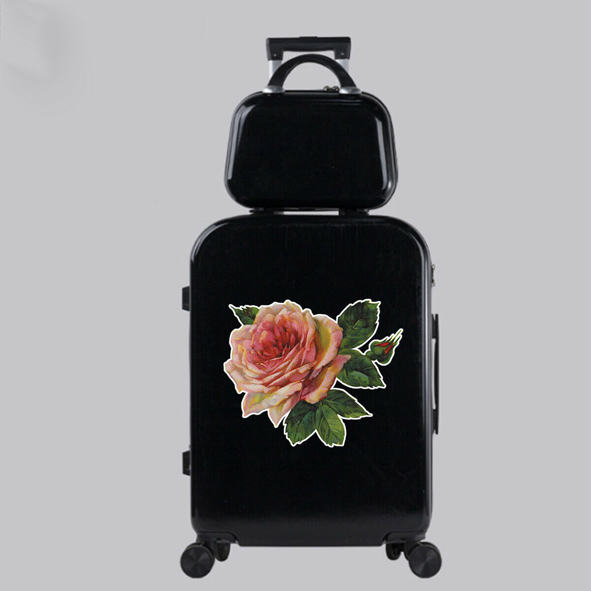 Flower Floral Vinyl Waterproof Stickers Laptop Luggage Decals Home Wall Decor