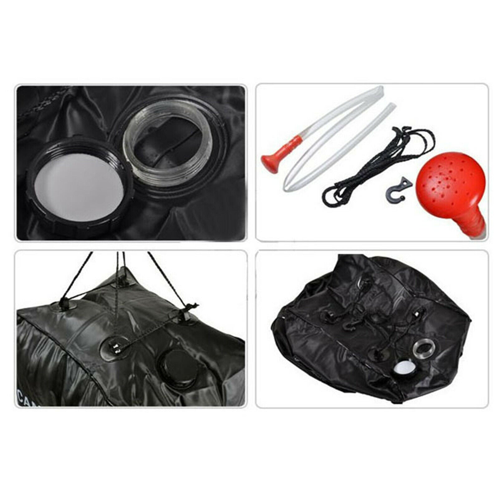 Portable Camp Shower Bag 10 gallons 40L Camping Bathing Water Bag Hiking