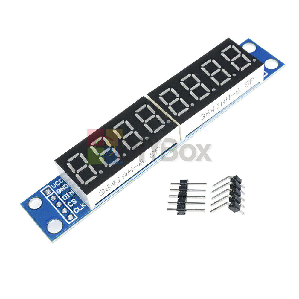 MAX7219 Digital Red LED Dot 8 Digit Display Module Board Fr Arduino Raspberry Pi