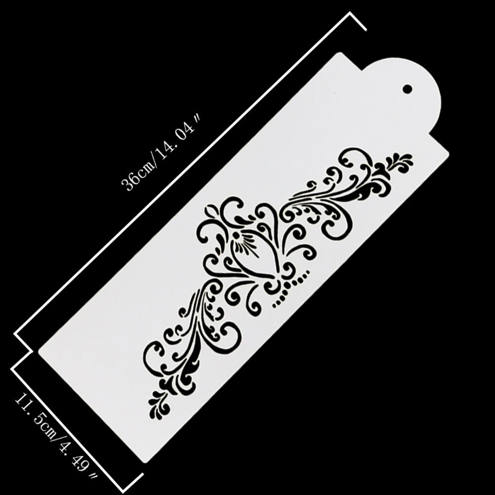 Lace Flower Cake Cookie Fondant Side Baking Wedding Stencil Decor DIY Tool.l8