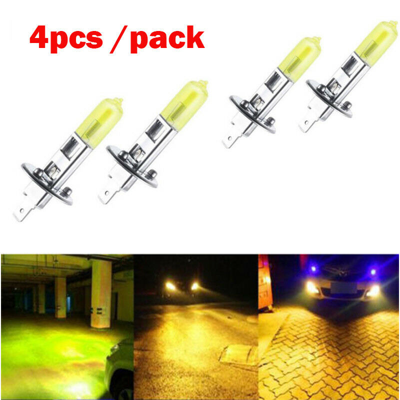 2pcs H1 Yellow LED Headlight Bulbs Fog Driving Light Halogen Lamp DRL Light