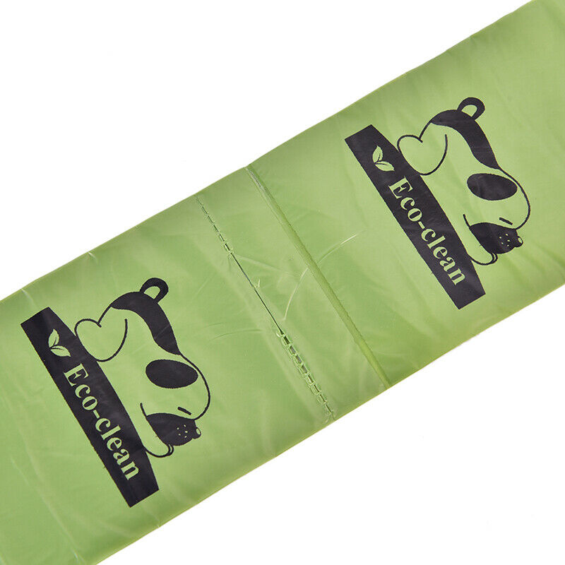 8Rolls/120Pcs Degradable Pet Waste Poop Trash Bags Dog Cat Cleaning Garbage BDA