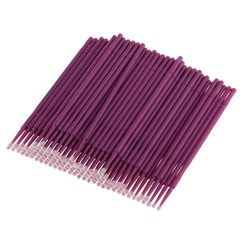 100pcs Disposable Eyelash Brushes Micro Brushes Mascara Applicators Mascara
