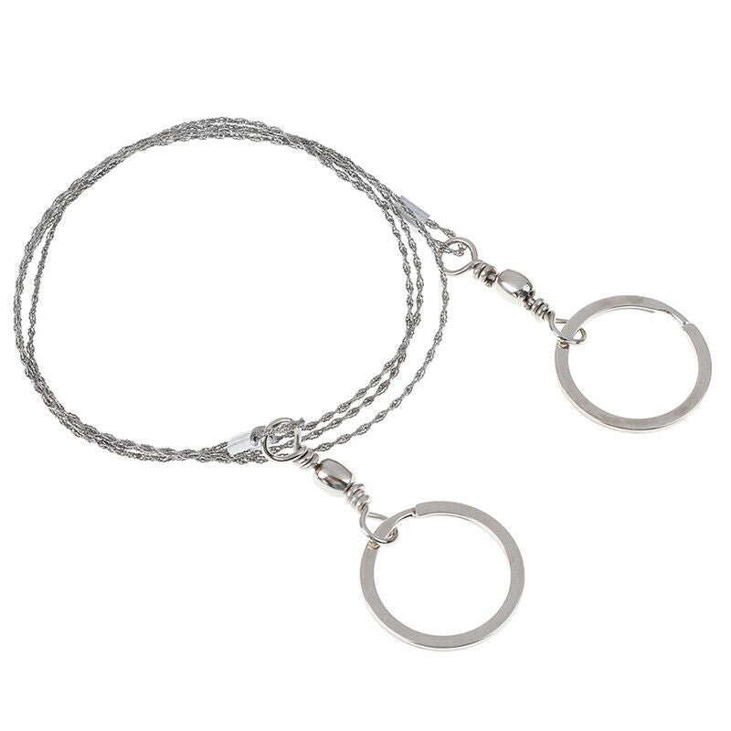 1PC Outdoor String Wire Saw Carbon Ring Scroll Hand Rope Chain Saws Wood Tool US