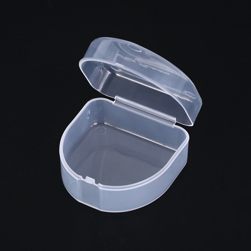 1pc dental box denture teeth storage case mouth guard container 6.4x6.5x3..l8