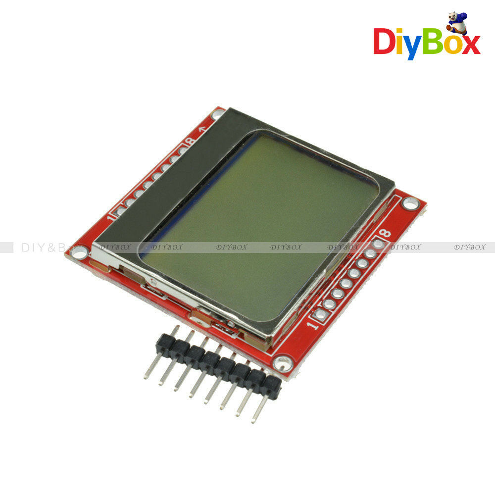2PCS 84*48 84x48 LCD Module White Backlight Adapter PCB for Nokia 5110 Arduino
