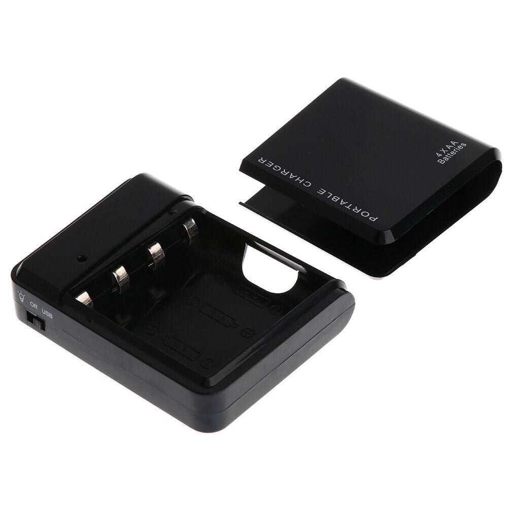 Universal 4 X AA Battery Portable Emergency USB Mobile Phone Charger