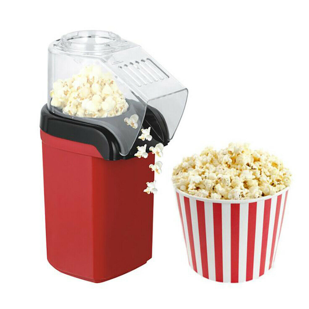 Home Party Electric Hot Air Popcorn Maker Machine No oil need Healthy Delicious