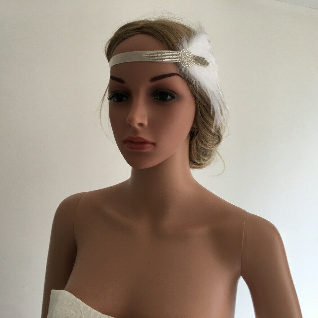 Ms.  Headband Of 1920s Large Fascinator Hair Accessories
