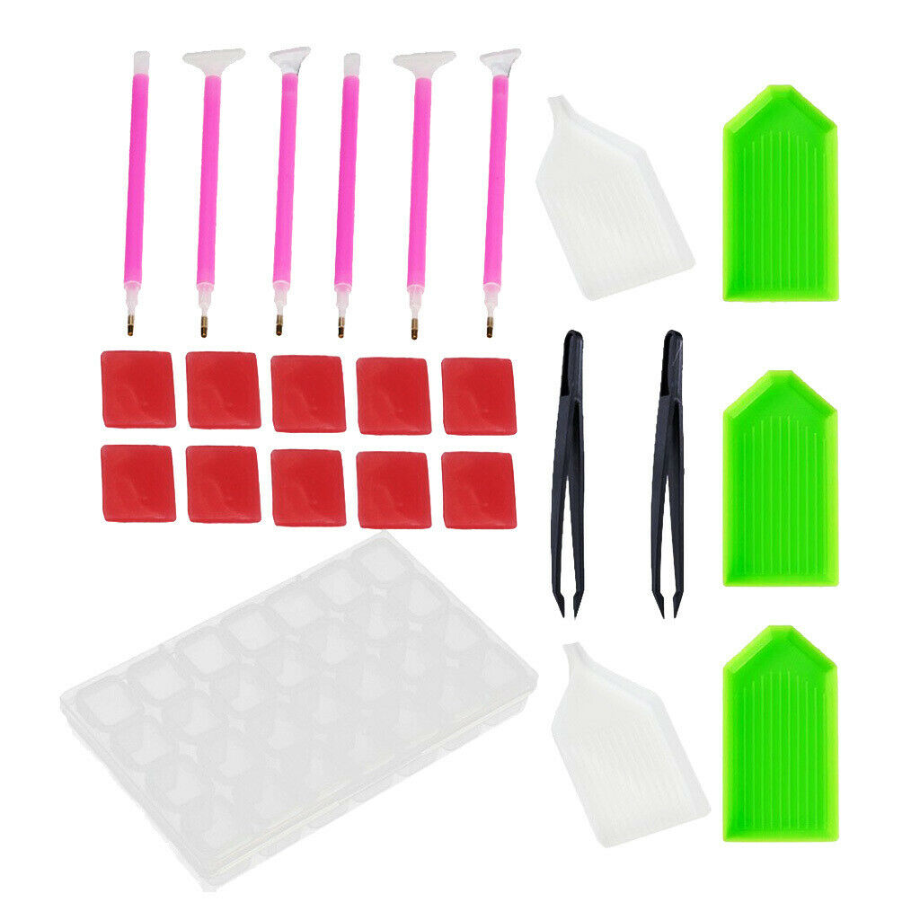 24pcs Diamond Painting Tools Kit 5D Diamond Embroidery Painting Accessories
