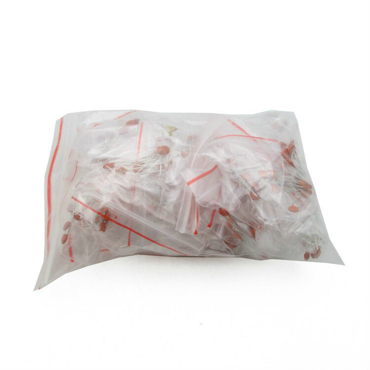 300Pcs 30 Values 2PF-0.1UF Assorted Ceramic Capacitor Assortment Kit Set