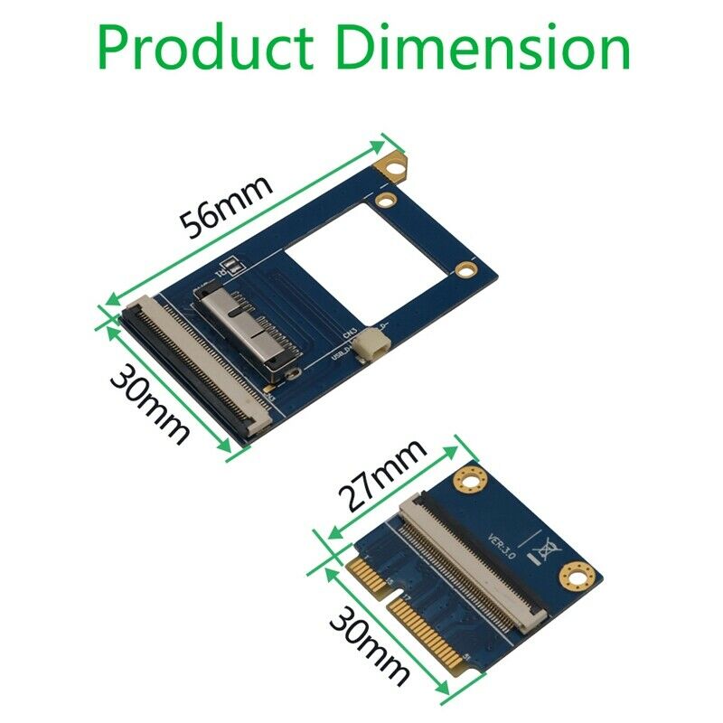 Mini PCI-E to BCM94360CD Flexible Extender Cable 12+6Pin Adapter Support Wifi A8