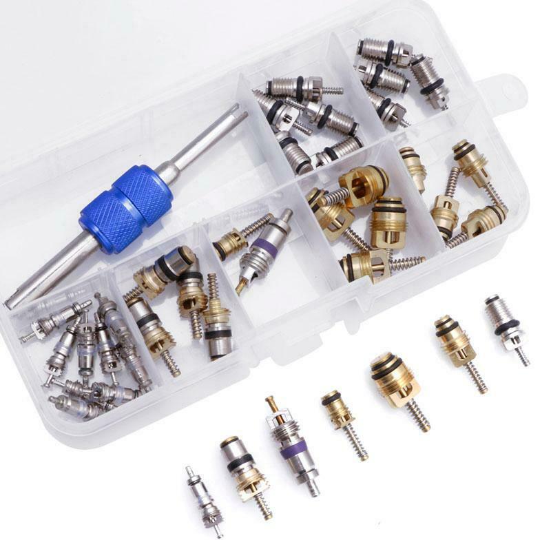 39x R12 R134A Car Air Conditioning A/C Tire Valve Stem Core Remover Tool Kits