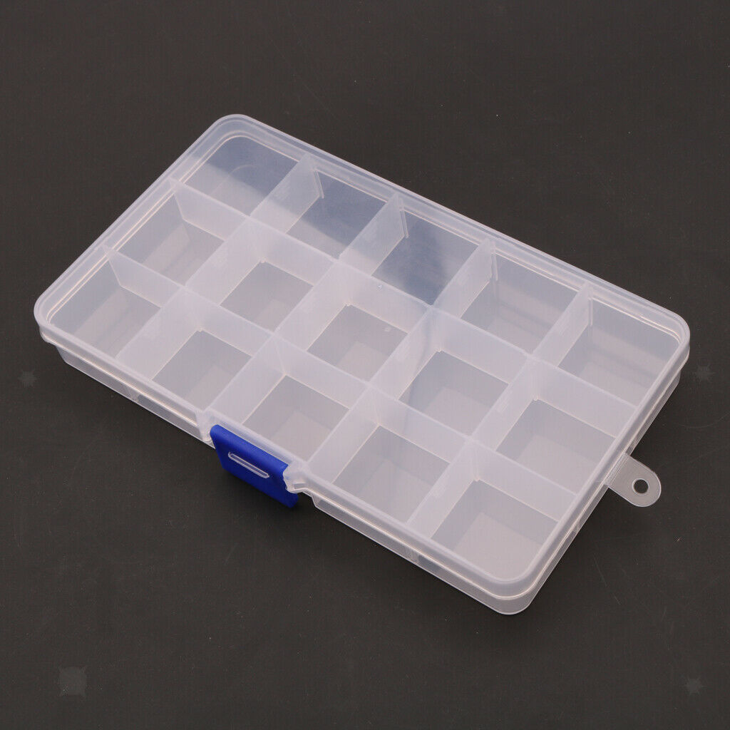Guitar Picks Collection Kit Holds Guitar Picks Clear Case with 15 Grids