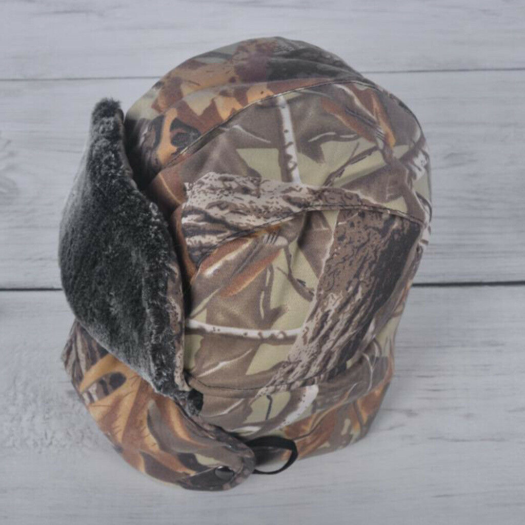 Winter Warm Cotton Hat Outdoor Thick Earflaps for Skiing Fishing Climbing