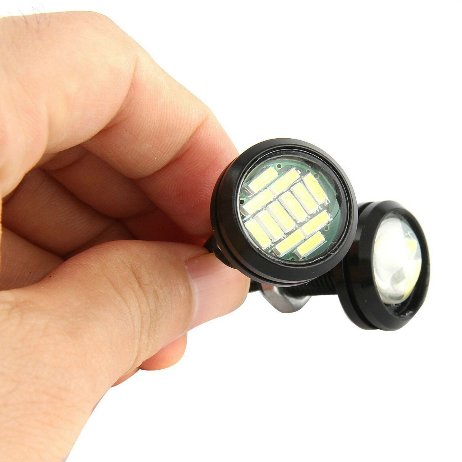 10pcs White LED Eagle Eye Light 12V 15W Daytime Running DRL Backup Car Rock Lamp