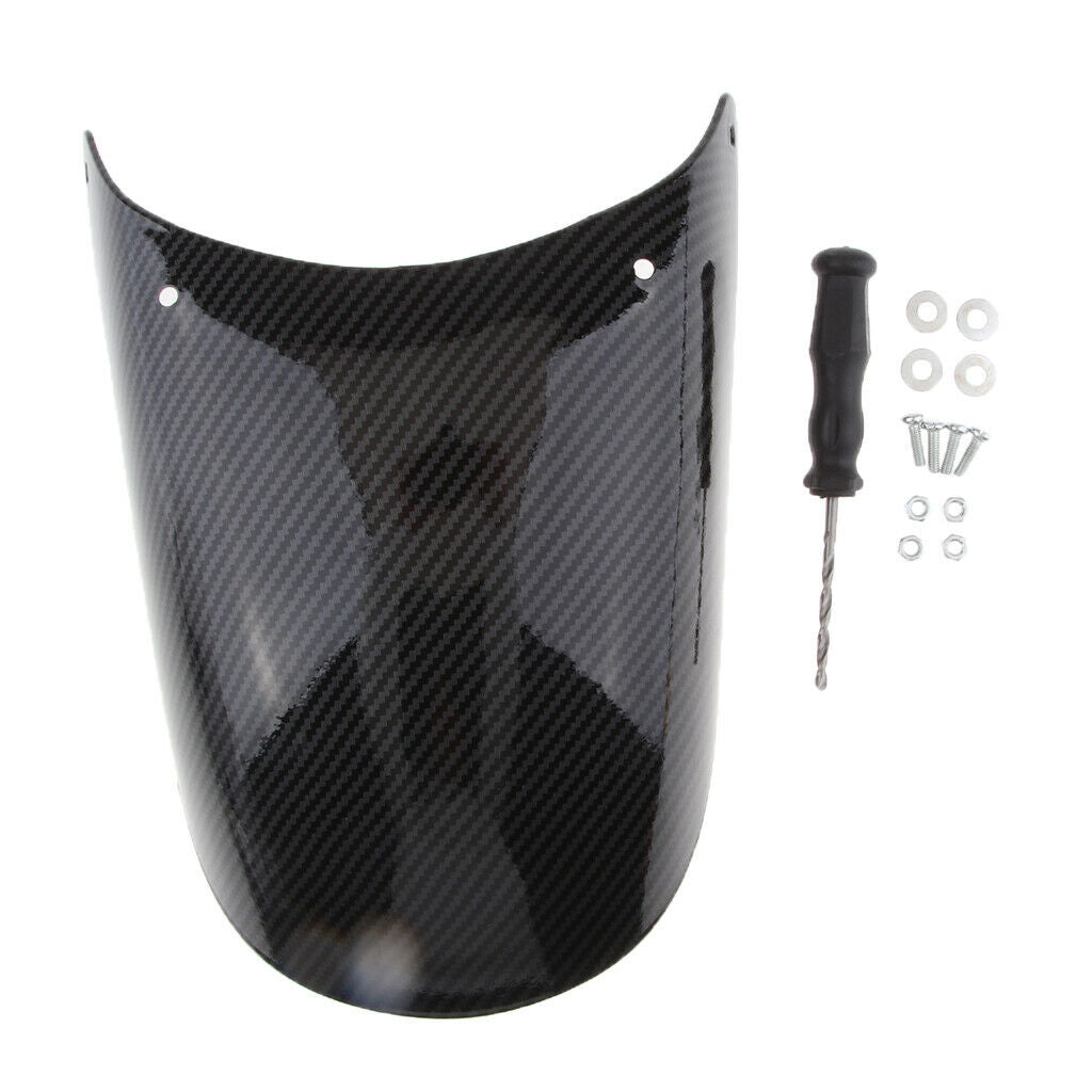 Carbon Fiber Motorcycle Front Fender Extension Extender - Universal Motorbike