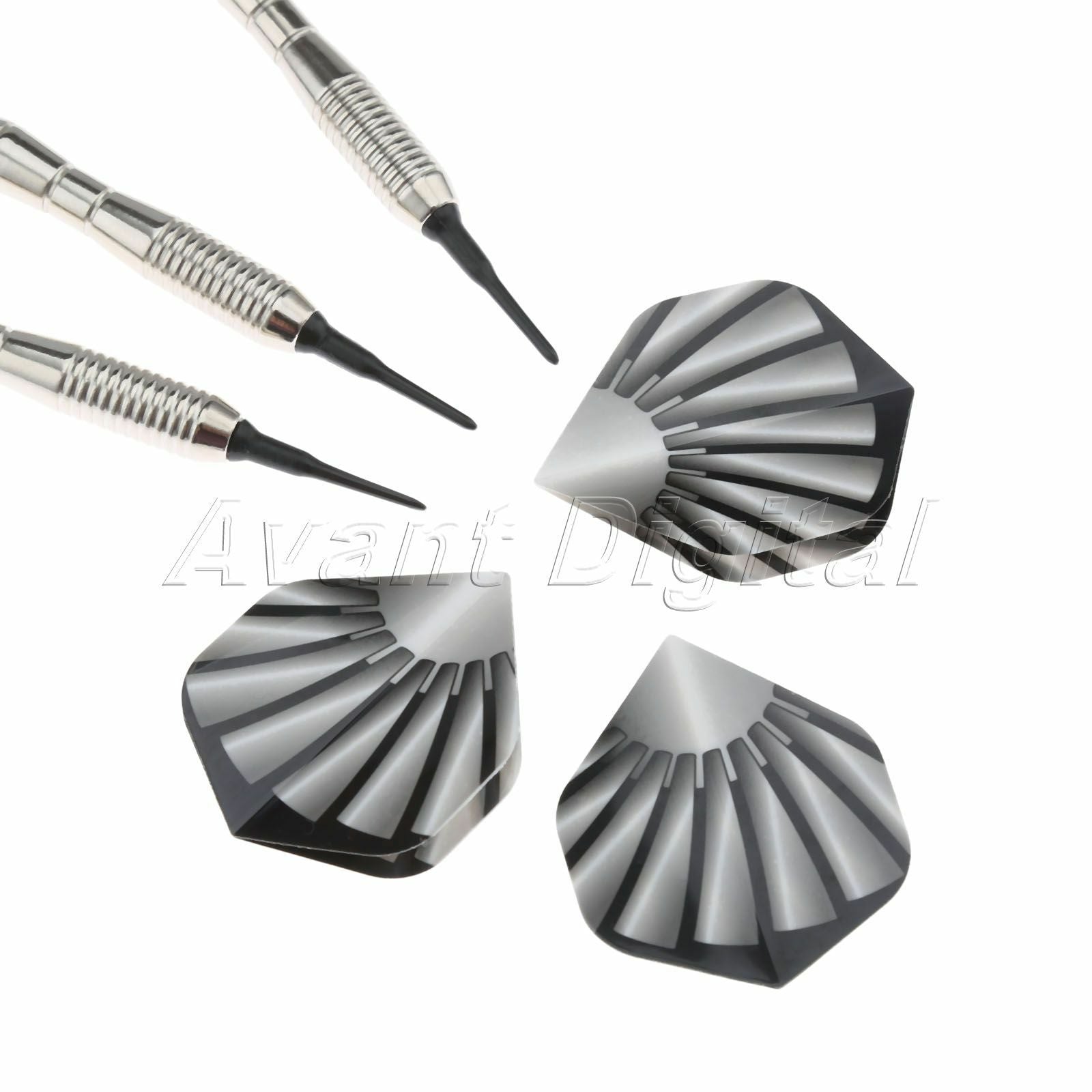 3 Pcs 18 Grams Plastic Soft Tip Darts With Aluminium Alloy Shafts High Quality